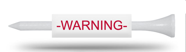 WARNING Tees - The Cup Limited Edition Golf Tees