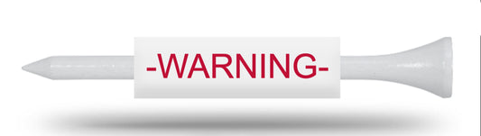 WARNING Tees - The Cup Limited Edition Golf Tees